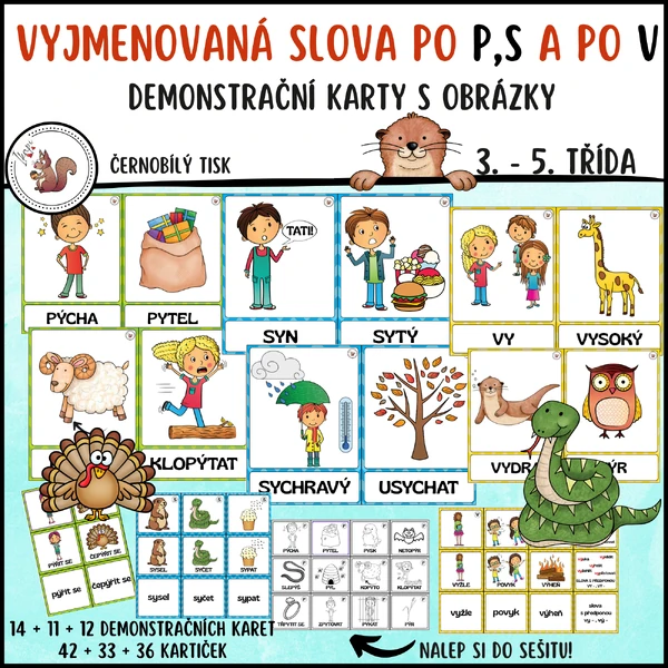Vyjmenovaná slova po P, S a V