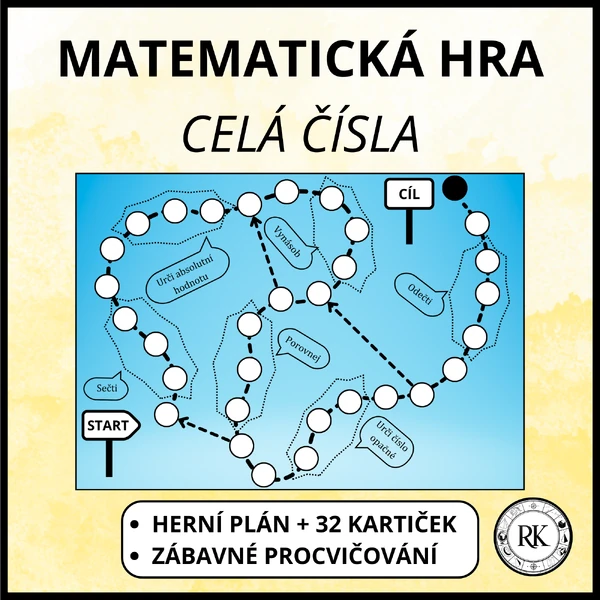 Celá čísla - zábavné procvičování
