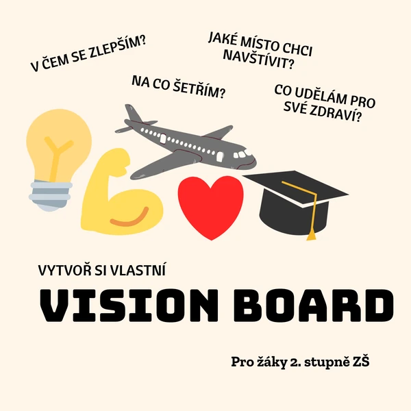 Vytvoř si vlastní vision board - vytiskni, nalep a vyplň 
