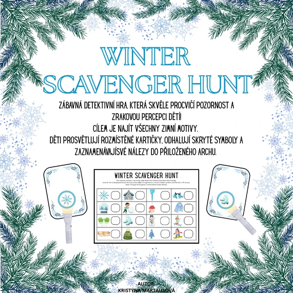 Winter scavenger hunt - Zimní pátračka