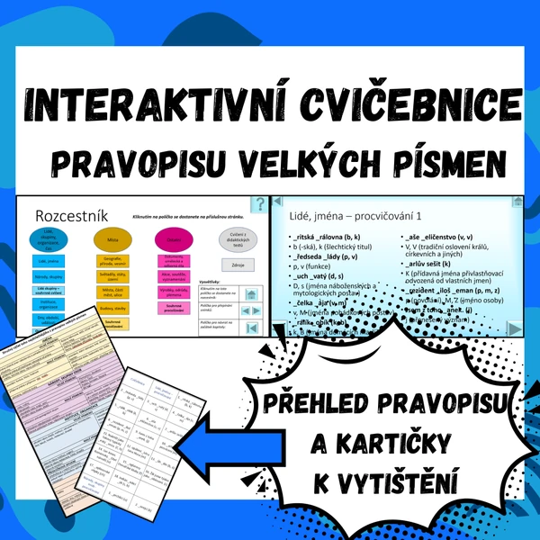 Pravopis velkých písmen – Interaktivní průvodce a cvičebnice
