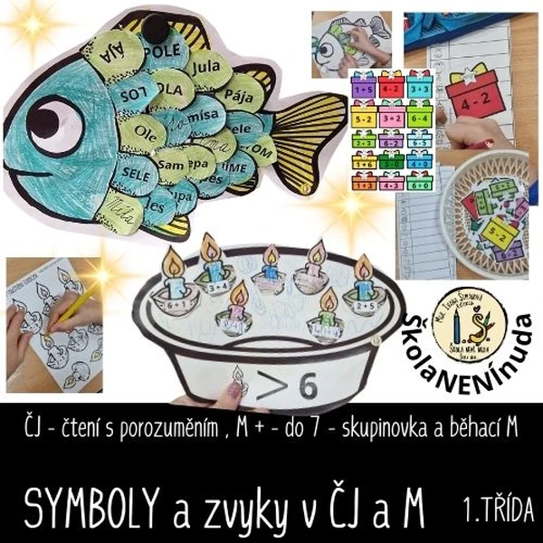 SYMBOLY A ZVYKY v ČJ a M pro 1. třídu