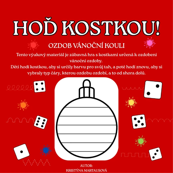HOĎ KOSTKOU! - Ozdob vánoční kouli
