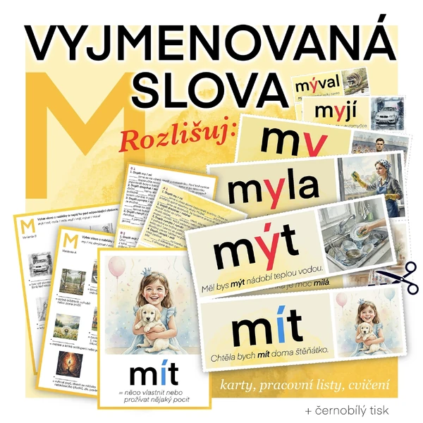 Vyjmenovaná slova po M - rozlišování 
