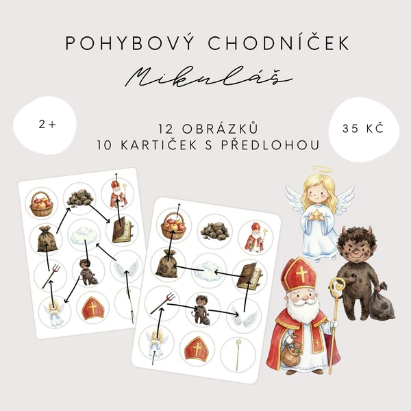Pohybový chodníček - Mikuláš