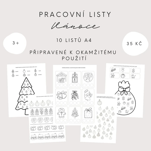 Pracovní listy - Vánoce