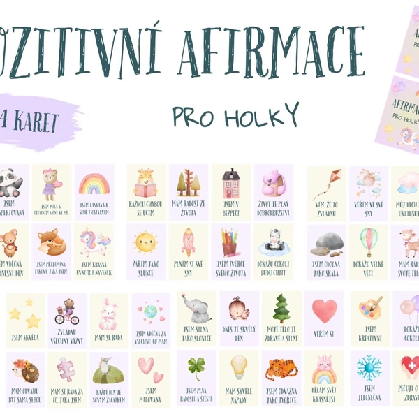 Pozitivní afirmace pro holky