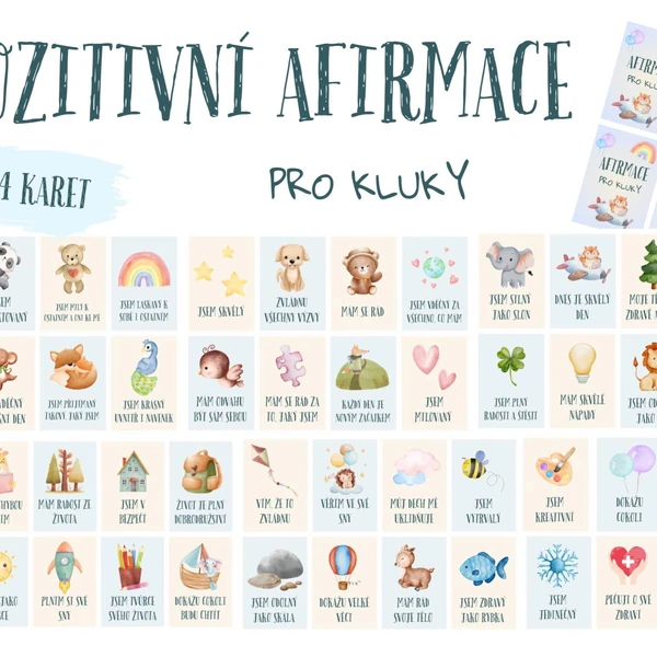 Pozitivní afirmace pro kluky
