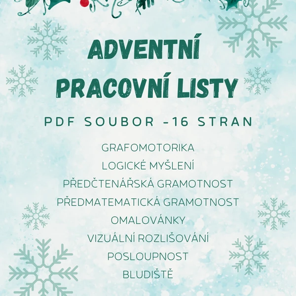 Adventní pracovní listy 