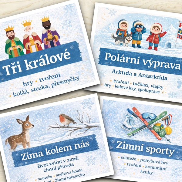 Týdenní plány (nejen) do družiny na leden