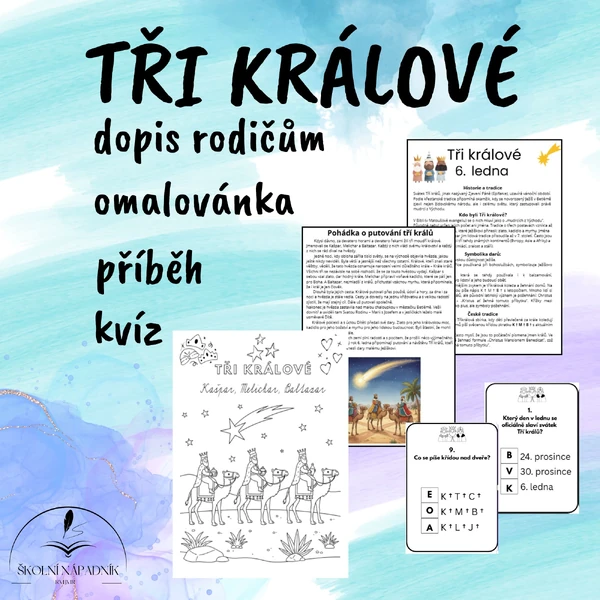 TŘI KRÁLOVÉ - pohádka, kvíz