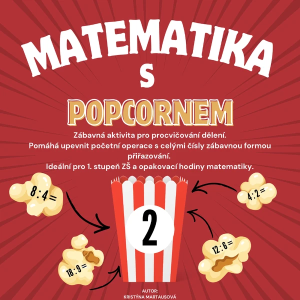 🍿 MATEMATIKA S POPCORNEM - Procvičování dělení