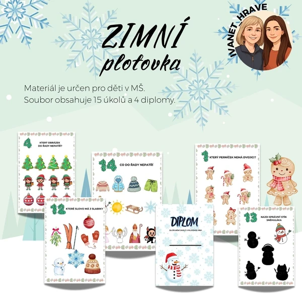 Zimní plotovka pro MŠ