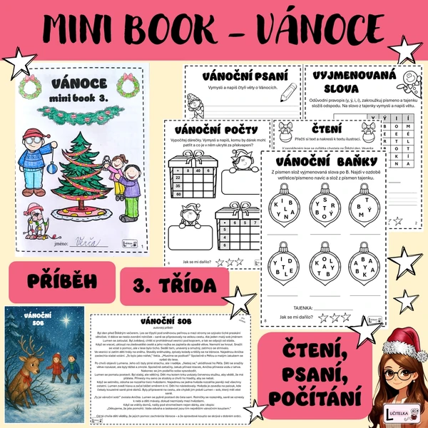 Mini book Vánoce 3. třída