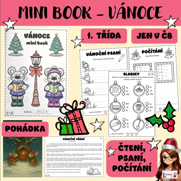 Mini book Vánoce 1. třída