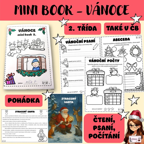 Mini book Vánoce 2. třída