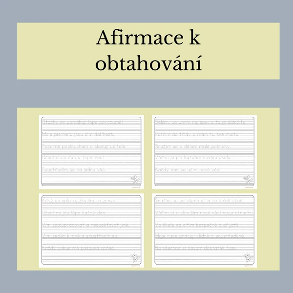 Afirmace k obtahování