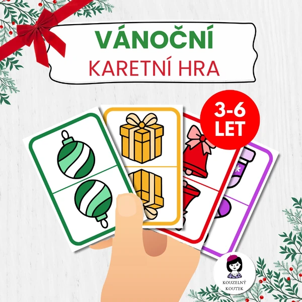 Vánoční karetní hra | vánoční hra | zima | Vánoce | Advent | Prší