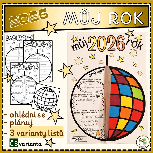 MŮJ ROK 2026 - DISKOKOULE - PRACOVNÍ LISTY