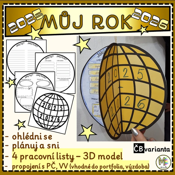 MŮJ ROK 2026 - DISKOKOULE 3D model