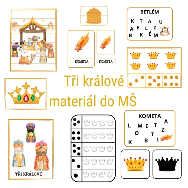 Tři králové 🫅aktivity do MŠ