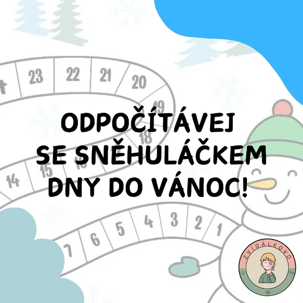Odpočítávej se sněhuláčkem dny do Vánoc! 