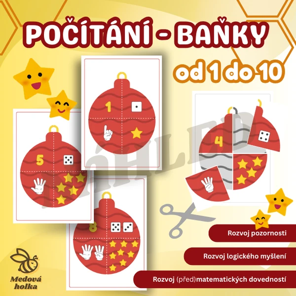 Počítání 1-10 - Baňky