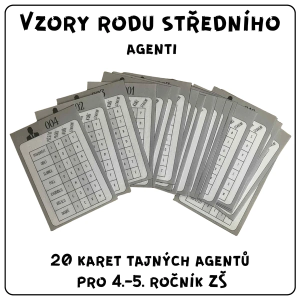 Vzory rodu středního - agenti