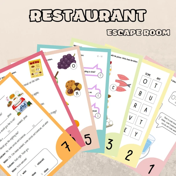 At a restaurant - escape room