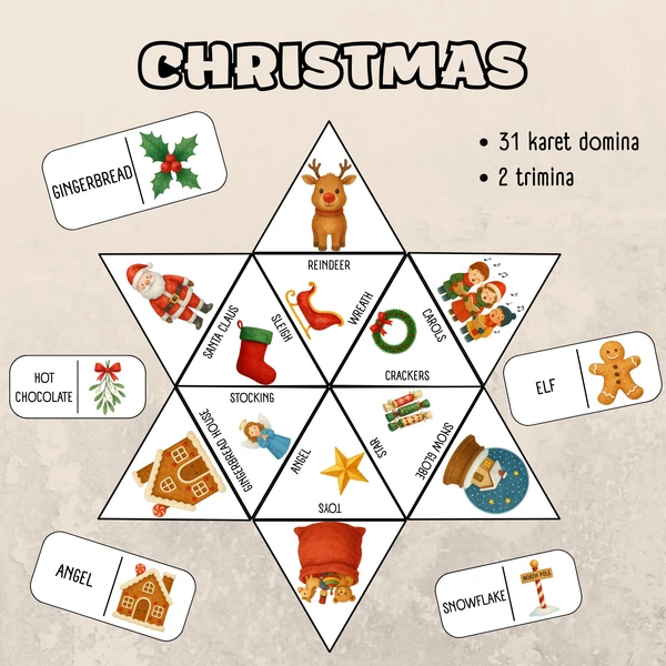 Christmas - domino, trimino