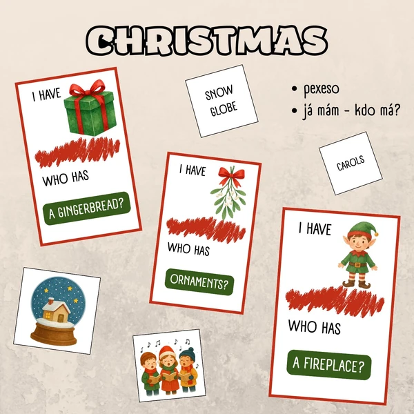 Christmas - pexeso a já mám kdo má?