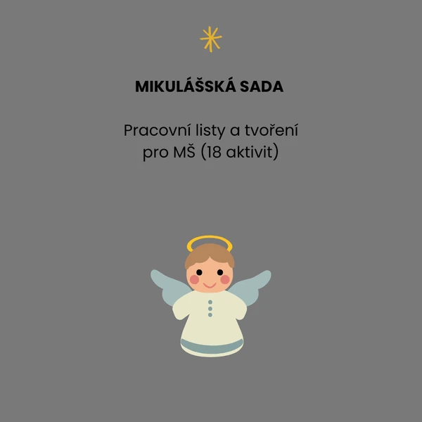 Mikulášská sada – pracovní listy a tvoření pro MŠ (18 aktivit)