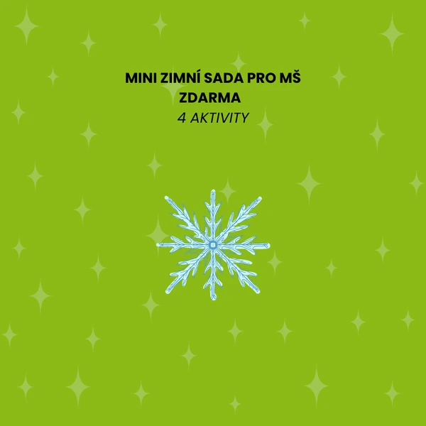 Mini zimní sada pro MŠ ZDARMA (omalovánka, grafomotorika, dopis Ježíškovi)