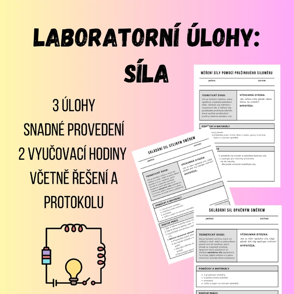 Síla - laboratorní úlohy
