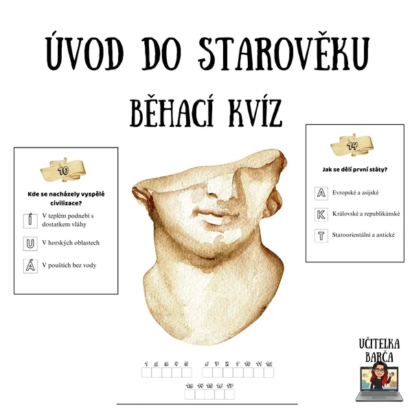 Běhací kvíz - Úvod do starověku