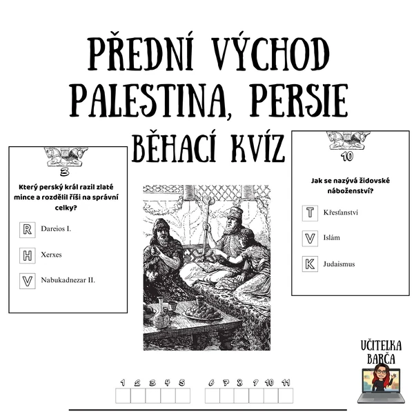 Běhací kvíz - Přední východ (Palestina, Persie)