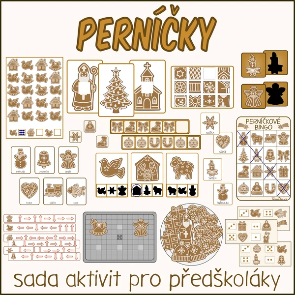 Perníčky - Sada aktivit pro předškoláky