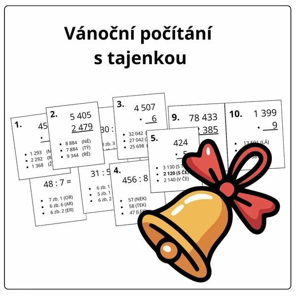 Předvánoční počítání s tajenkou 