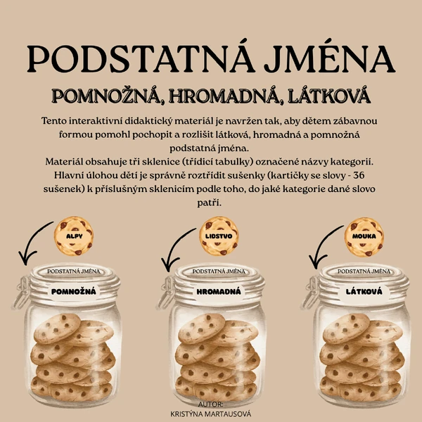 GRAMATICKÁ CUKRÁRNIČKA: Třídění podstatných jmen
