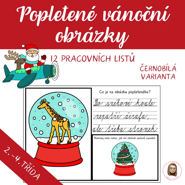VÁNOCE - popletené obrázky