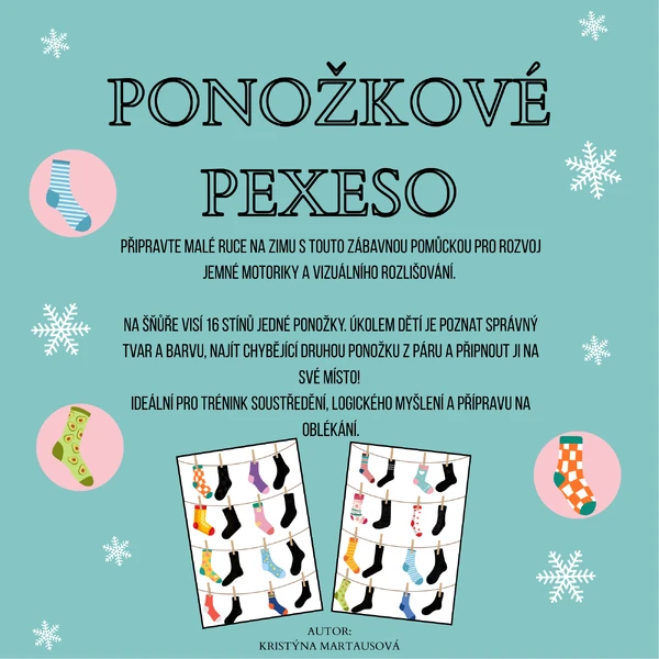 Ponožkové pexeso - najdi pár!