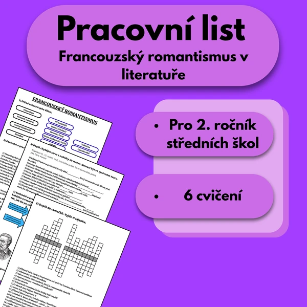 Pracovní list - Francouzský romantismus v literatuře