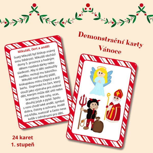 Demonstrační karty - Vánoce