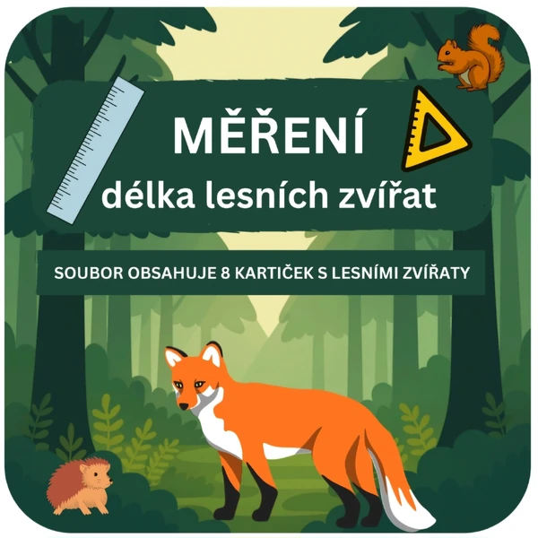 Měření- délka těla lesních zvířat