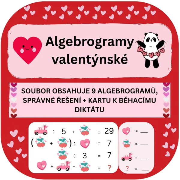 Algebrogramy-valentýnské
