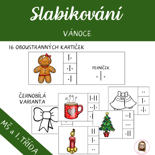 VÁNOCE - slabikování