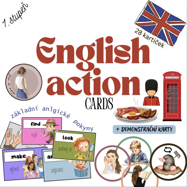English action cards