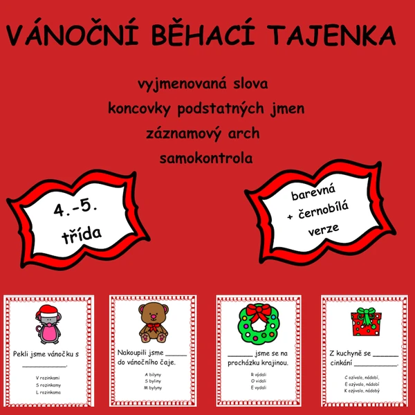 Vánoční běhací tajenka