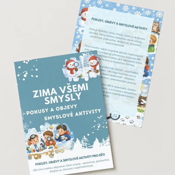 Zima všemi smysly - pokusy, objevy, smyslové hry
