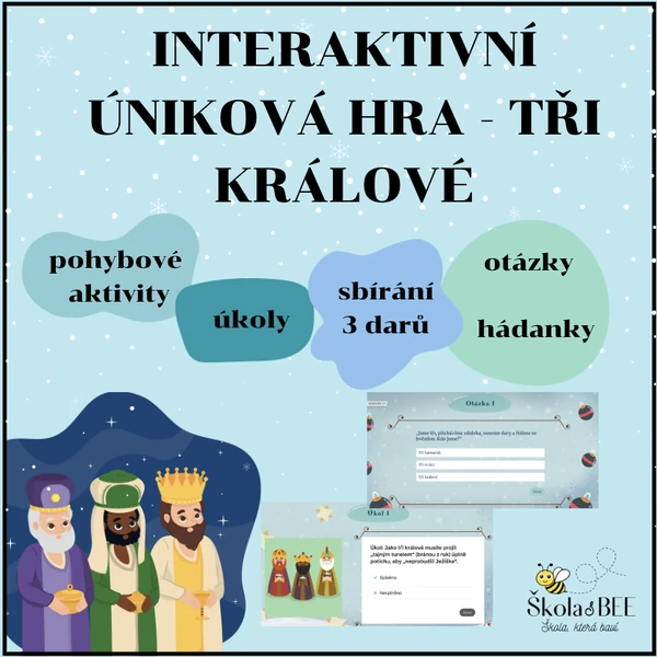 Interaktivní úniková hra - Tři králové